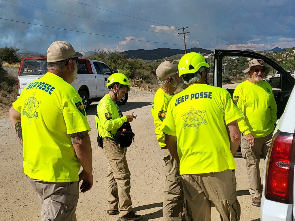 YCJP volunteer members receiving assignments for community GO evacuation orders