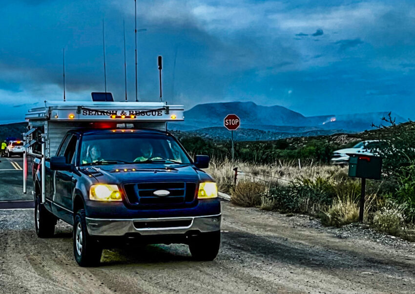 YCJP Forward Communications Vehicle at July Racetrack Fire on Cherry Rd